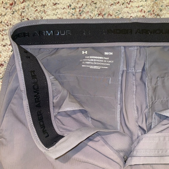 Men's UA Showdown Gray Golf Pants 36/34 - Picture 2 of 2